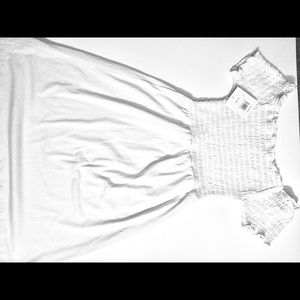 Buy unbranded women’s white ruffle top dress!